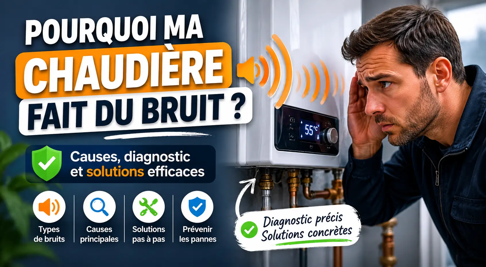 Pourquoi ma chaudière fait du bruit Pourquoi ma chaudière fait du bruit ? Diagnostic chauffage, causes et solutions