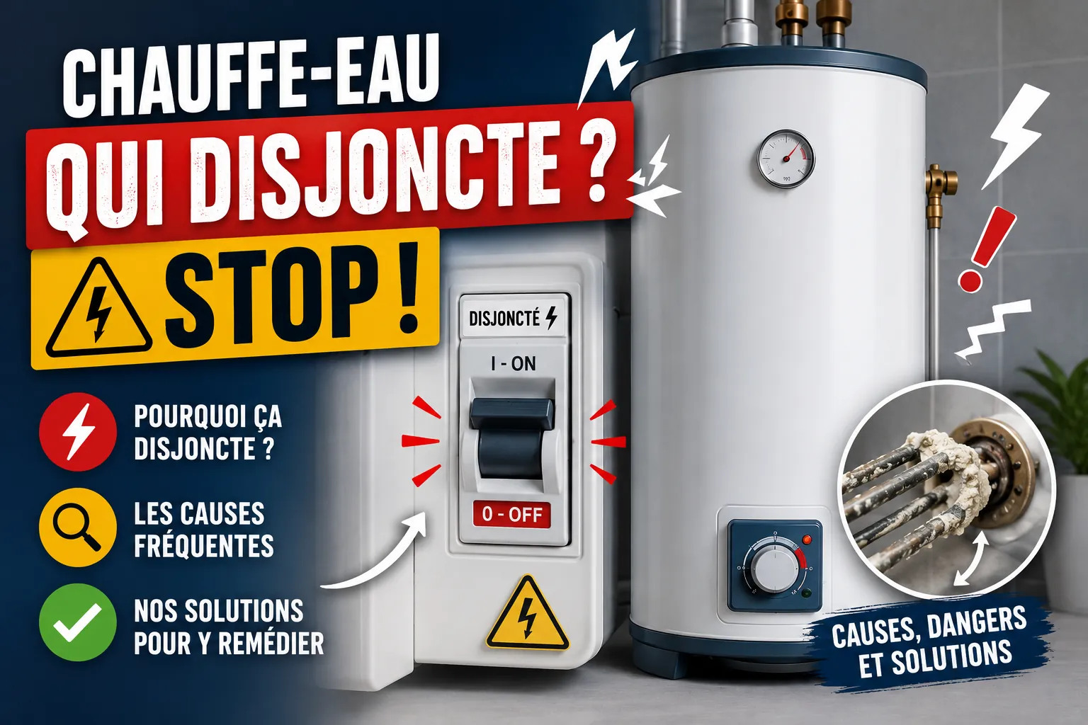 Chauffe-eau qui disjoncte : diagnostic des principales causes électriques et solutions